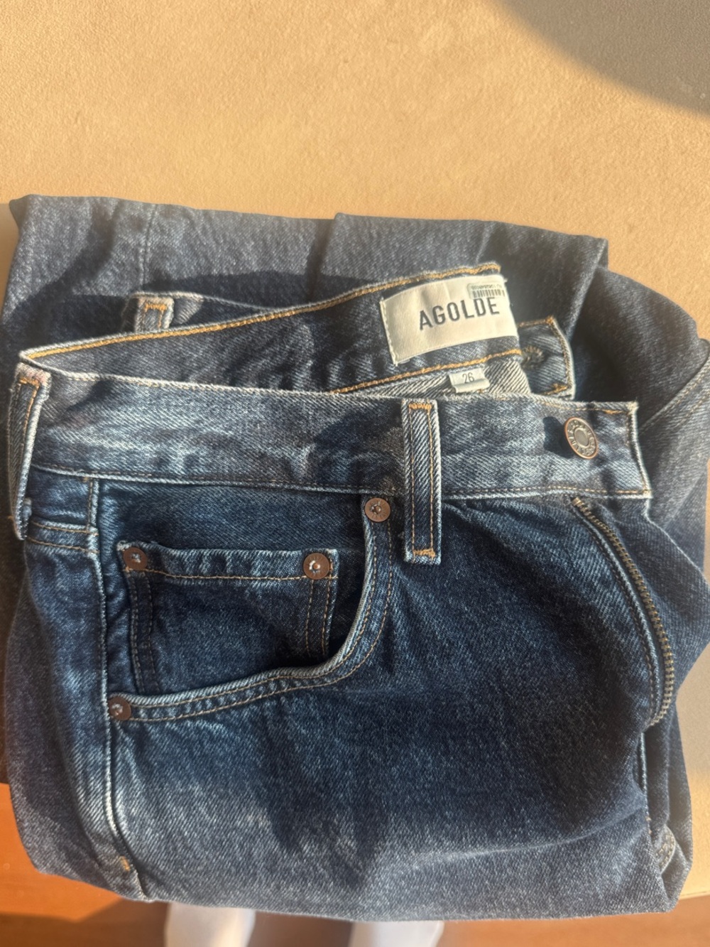 Agolde High-Rise Indigo Wash Women's Jeans